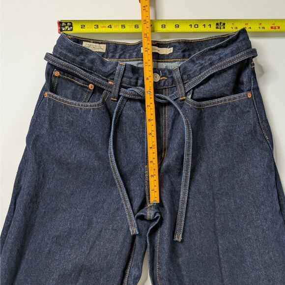 Levi's Premium XL Straight 27 Dark Wash Wide Leg '90s Skater Aesthetic Denim - Picture 7 of 13